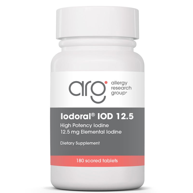 Optimox, Iodoral 12,5mg, with Iodine and Potassium Iodide, Depot, 180 Vegan Tablets, Vegetarian, Gluten-Free, Soy-Free, Non-GMO